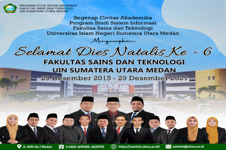 Dies Natalis Ke-6 Fakultas Sains dan Teknologi UIN Sumatera Utara Medan 29 Desember 2021