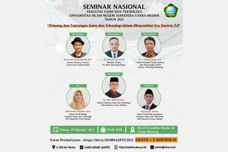 Seminar Nasional Fakultas Sains Dan Teknologi Tahun 2021