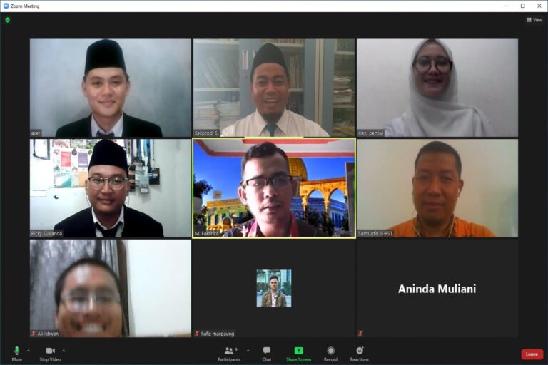 Ujian Munaqosah Skripsi 23 Maret 2021 | Program Studi Sistem Informasi Luluskan 3 Mahasiswa
