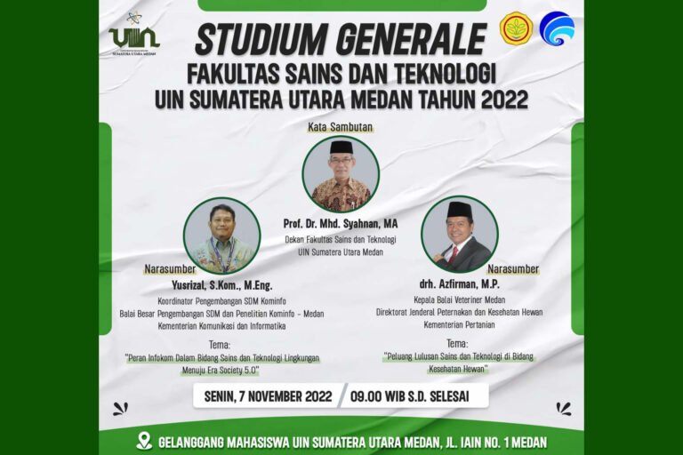 Studium Generale Fakultas Sains dan Teknologi Tahun 2022